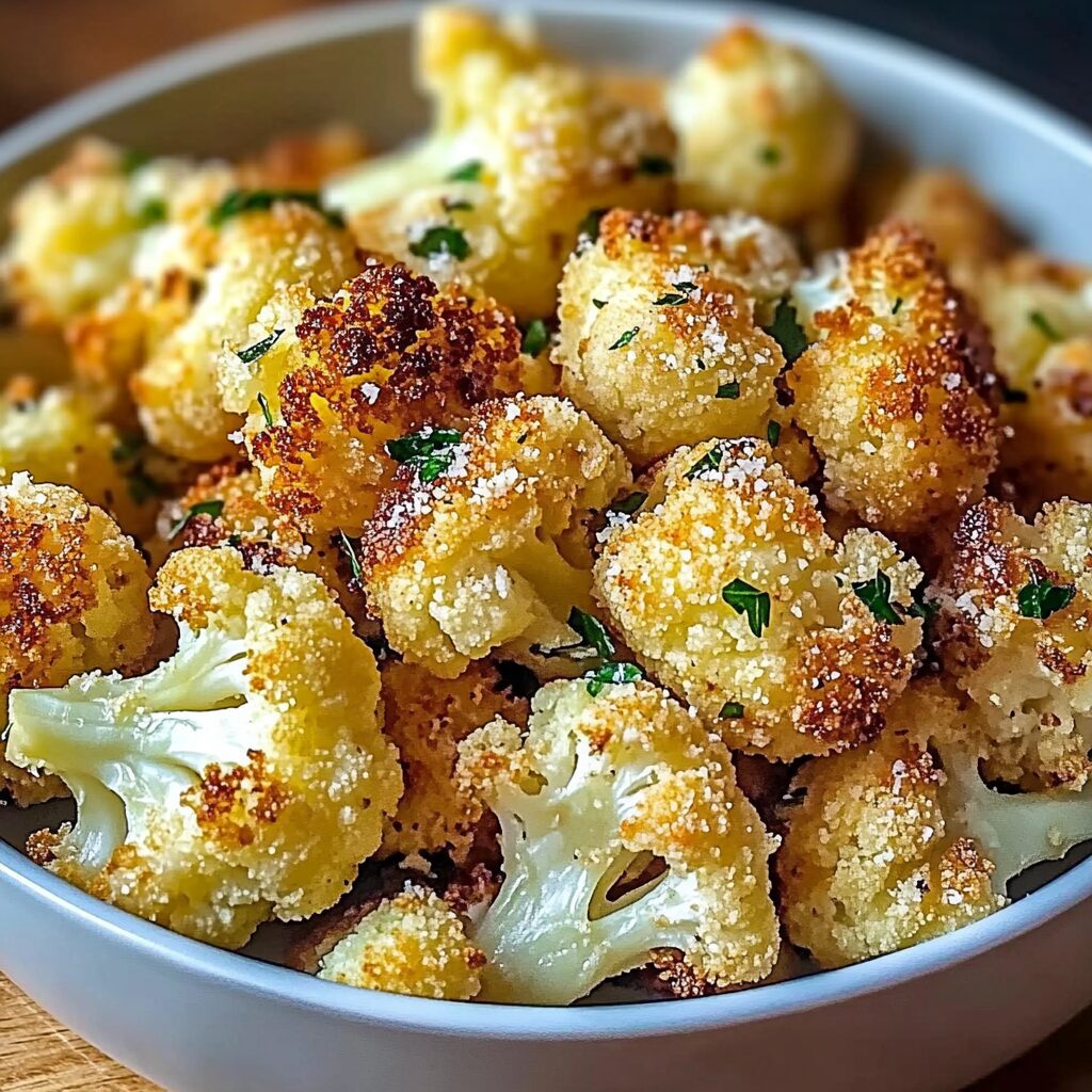 Crispy Parmesan Roasted Cauliflower Recipe - all moms recipes