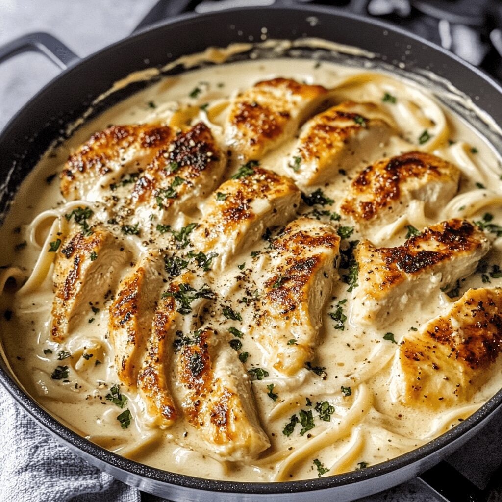 How to make chicken alfredo