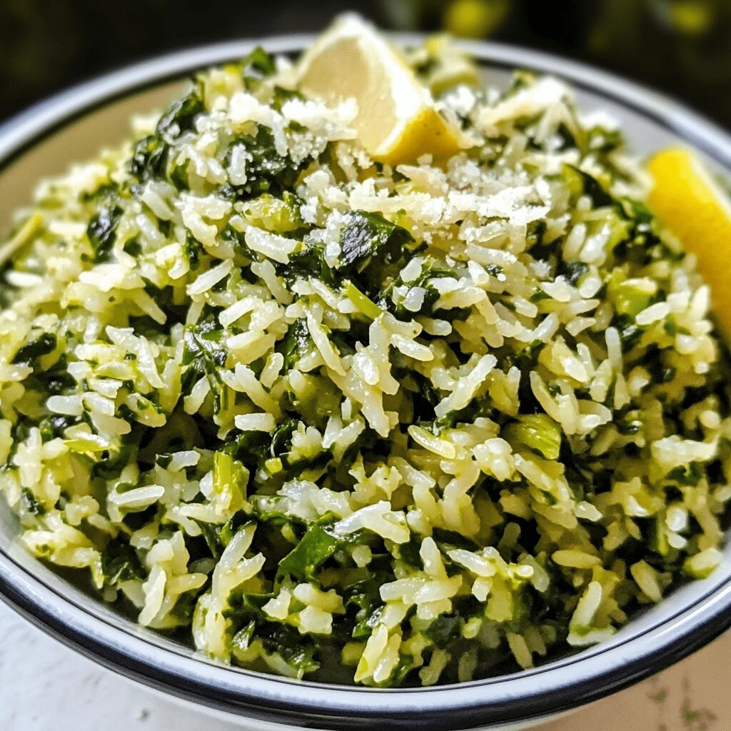 Spinneys Red Rice Spinach Rice - all moms recipes