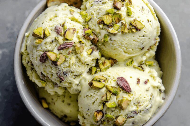 Pistachio Cottage Cheese Ice Cream