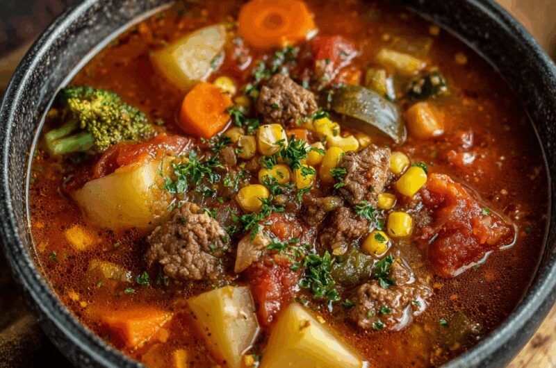 Crockpot Vegetable Beef Soup